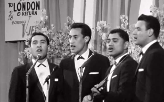 The Howard Morrison Quartet performing at Miss New Zealand