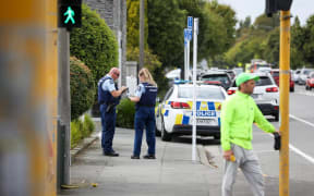 Police have put a cordon around a property in Sydenham after a threat.