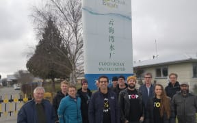 TOP freshwater policy launch at Cloud Ocean water bottling plant near Christchurch.