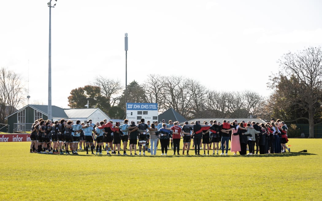 Crusaders huddle