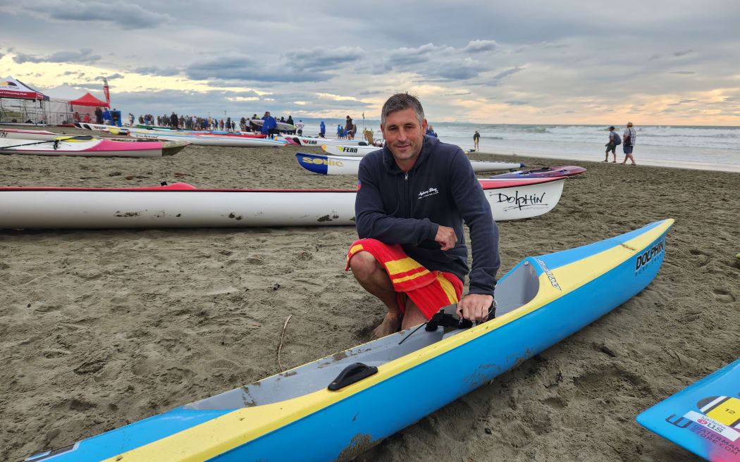 Danny Morrison won his age group for the ski race at the surf life saving nationals in Christchurch on 9 March, 2023.