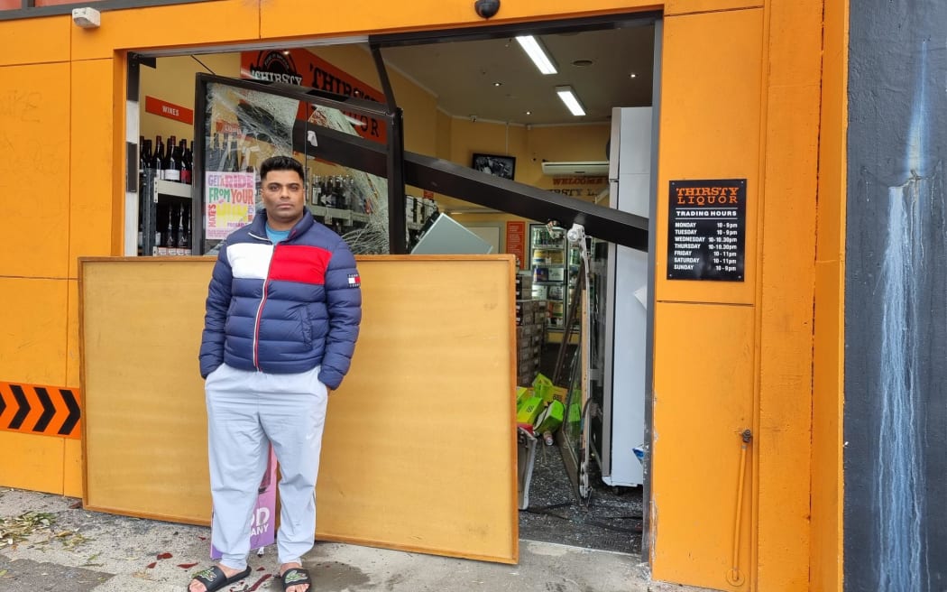 Island Bay Thirsty Liquor store owner Chettan Rattan.