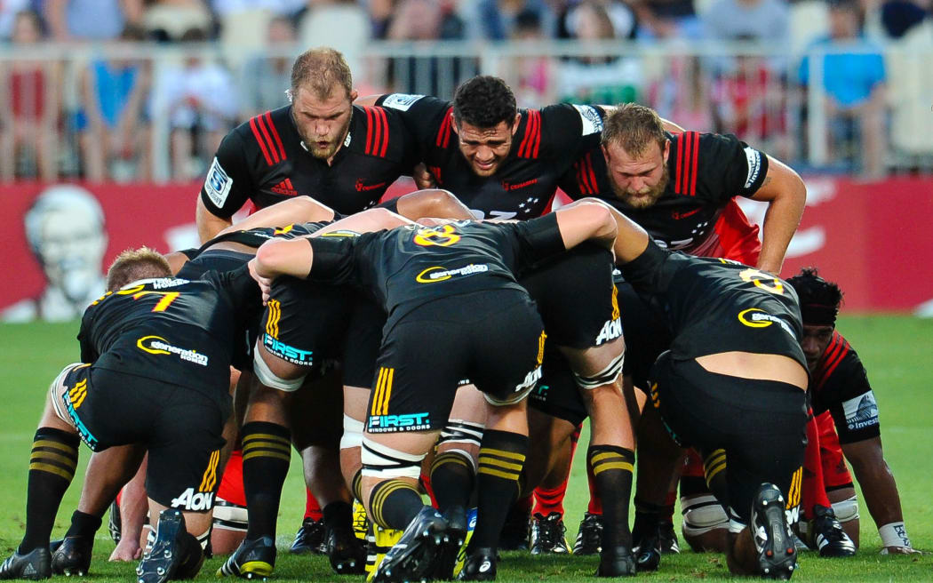 Owen Franks, Codie Taylor and Joe Moody.