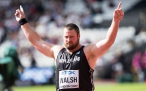 Tom Walsh in qualifying in the World Champs for shot put late last week in London.