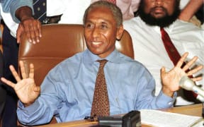 Julius Chan was last Prime Minister of Papua New Guinea in the 1990s. Here he speaks on the day of his resignation on 26 March, 1997.