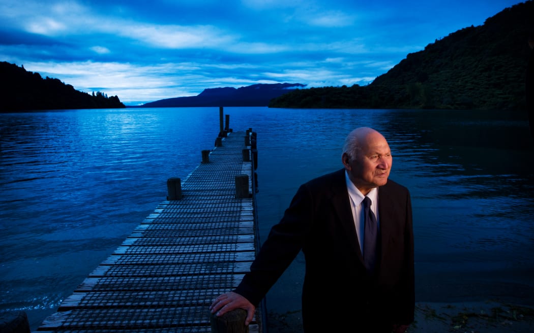 Profile Anaru Rangiheuea. 17 March 2016 Daily Post Photograph by Stephen Parker

RGP 19Mar16 - PARADISE: Anaru Rangiheuea's home overlooks Lake Tarawera. PHOTO/STEPHEN PARKER