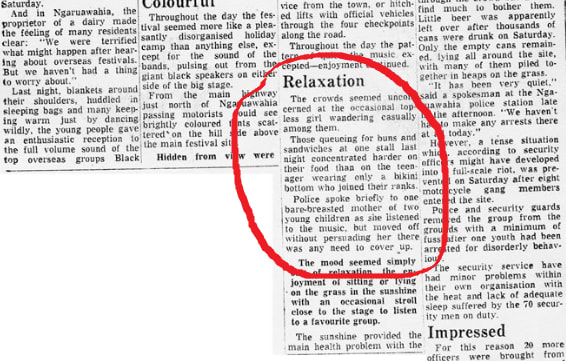 NZ Herald article, 1973