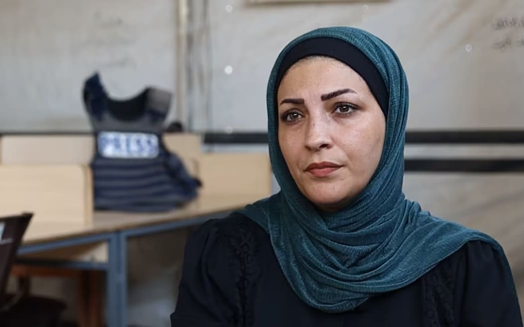 Nour Swiriki says Palestinian journalists feel like they are in a queue to death. (ABC News)