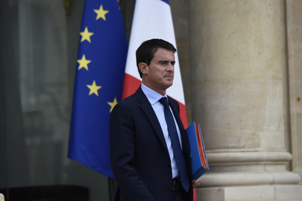 The French prime minister, Manuel Valls,