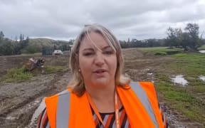 Central Hawke's Bay mayor Alex Walker at the site of the Tikokino Road treatment plant.