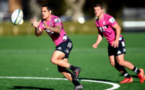 Aaron Smith at Highlanders training.