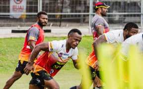 PNG Hunters training to play Brisbane Tigers in Port Moresby on March 29, 2025. Grabbed from FB. PNG Hunters rugby league generic