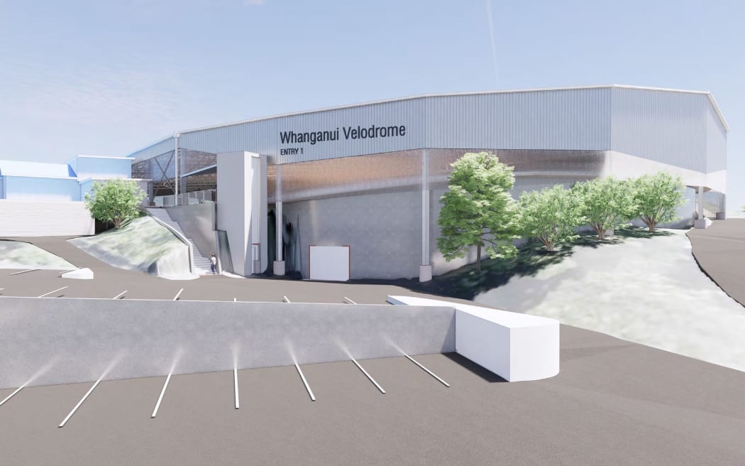 Artist's impression of the Whanganui velodrome.