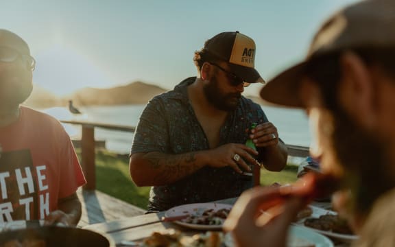 Troy at a dinner in Aotea