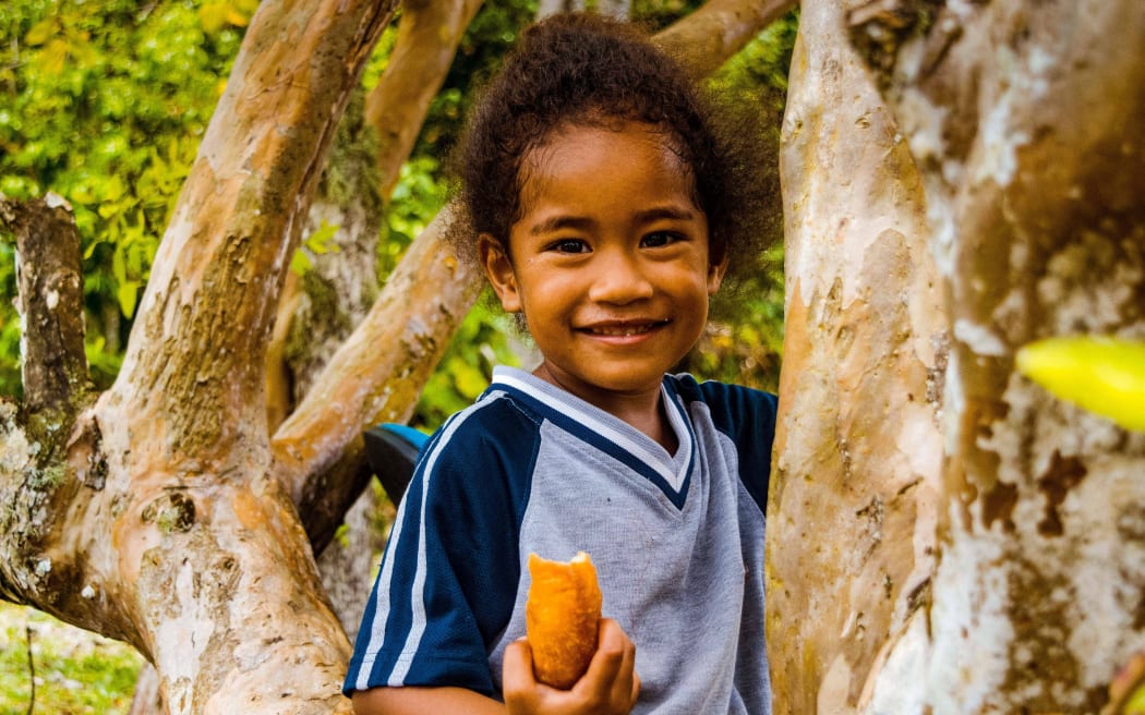 "Happy Pepe", a photo in Fe'ena Syme-Buchanan's "Secluded Splendour" exhibition in Rarotonga