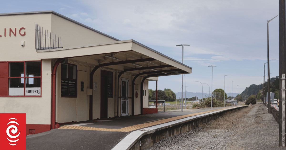 Train tracks, lines ripped up at Wellington's Melling station