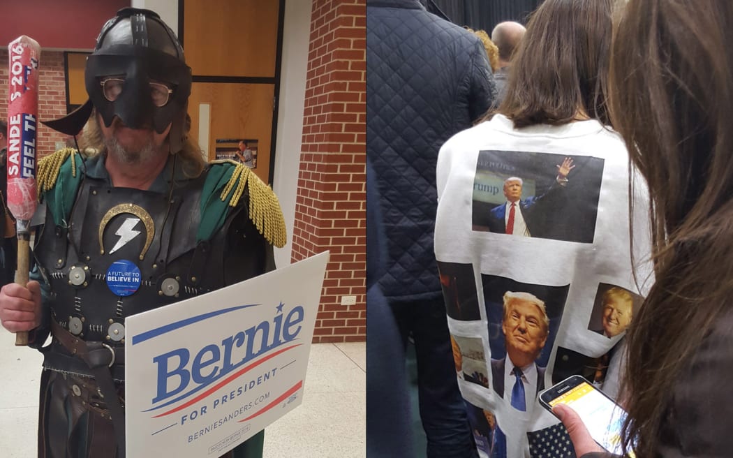 Bernie Sanders and Donald Trump both have committed supporters.