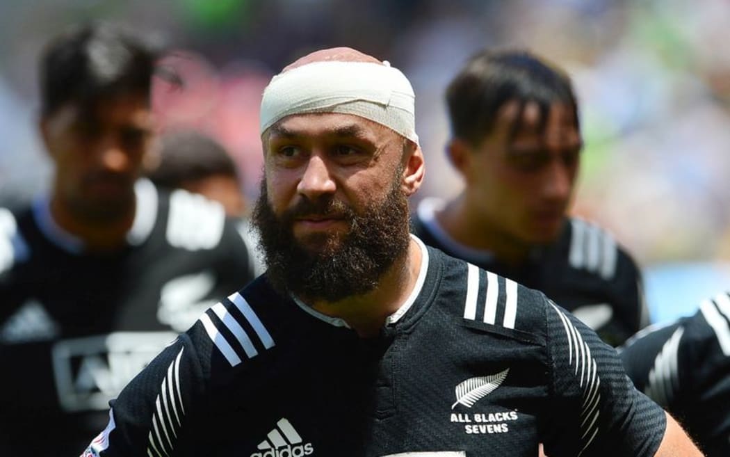 All Blacks Sevens stand-in skipper DJ Forbes walks off dejectedly after losing to Argentina during the 2015 Cape Town Sevens at Cape Town Stadium, South Africa on 13 December 2015 ©Gavin Barker/BackpagePix