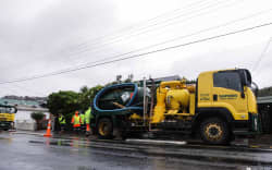 Residents in Wellington’s Island Bay say they were disgusted to find a stream of faecal matter and sanitary products from overflowing maintenance hole covers during heavy rain overnight. 5 June 2026.