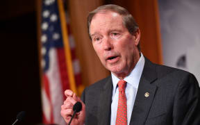 Senator Tom Udall, speaks following the Senate voted on the War Powers resolution, at the US Capitol in Washington, DC on 13 February 2020.