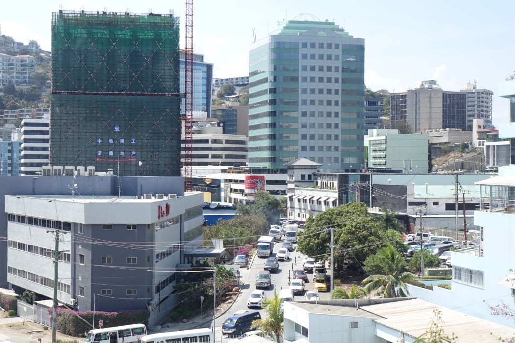 Downtown Port Moresby, Papua New Guinea.