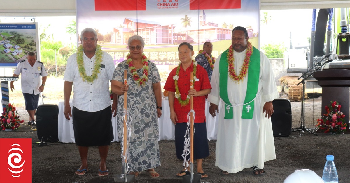 Samoa PM turns first sod on new Police Academy | RNZ News