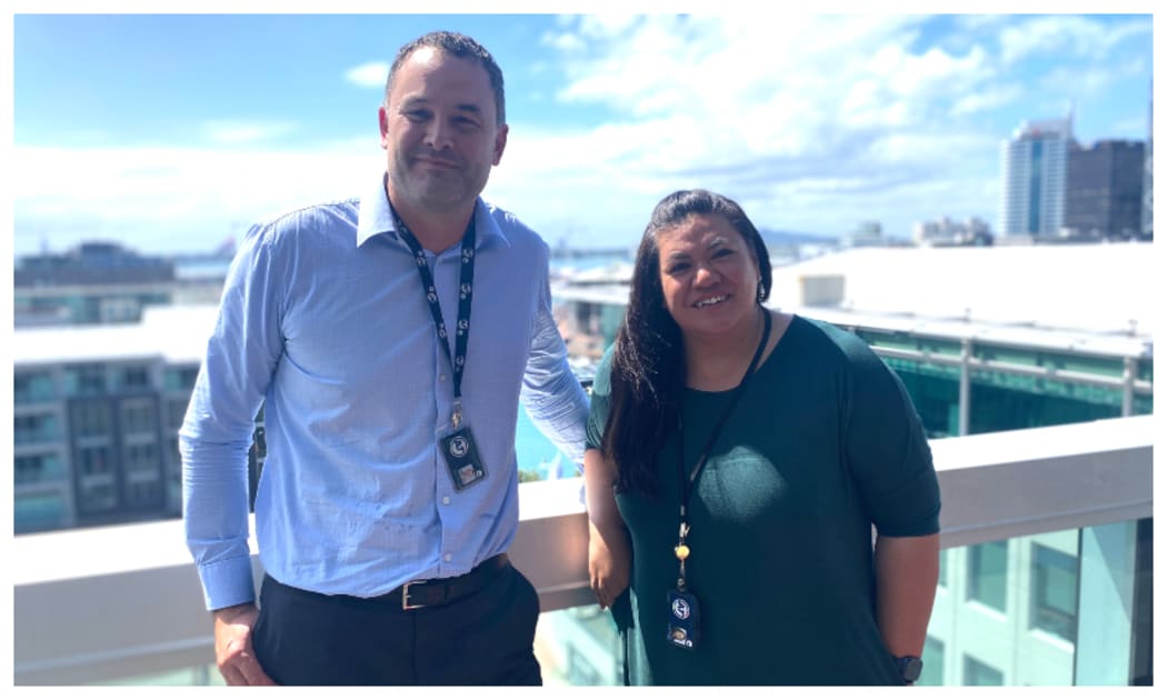 Auckland Transport's Antony Hall and Lynette Reed