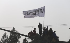 HERAT, AFGHANISTAN - AUGUST 18: Taliban patrol in Herat city after took control in Herat, Afghanistan, on August 18, 2021