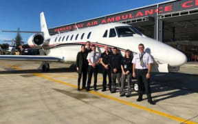 Skyline Aviation staff with the new Cessna Sovereign 680.