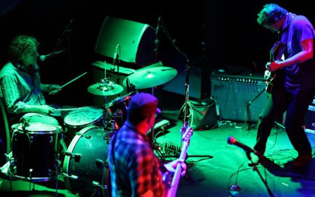 The Clean performing live at New York City venue Rough Trade in 2014.