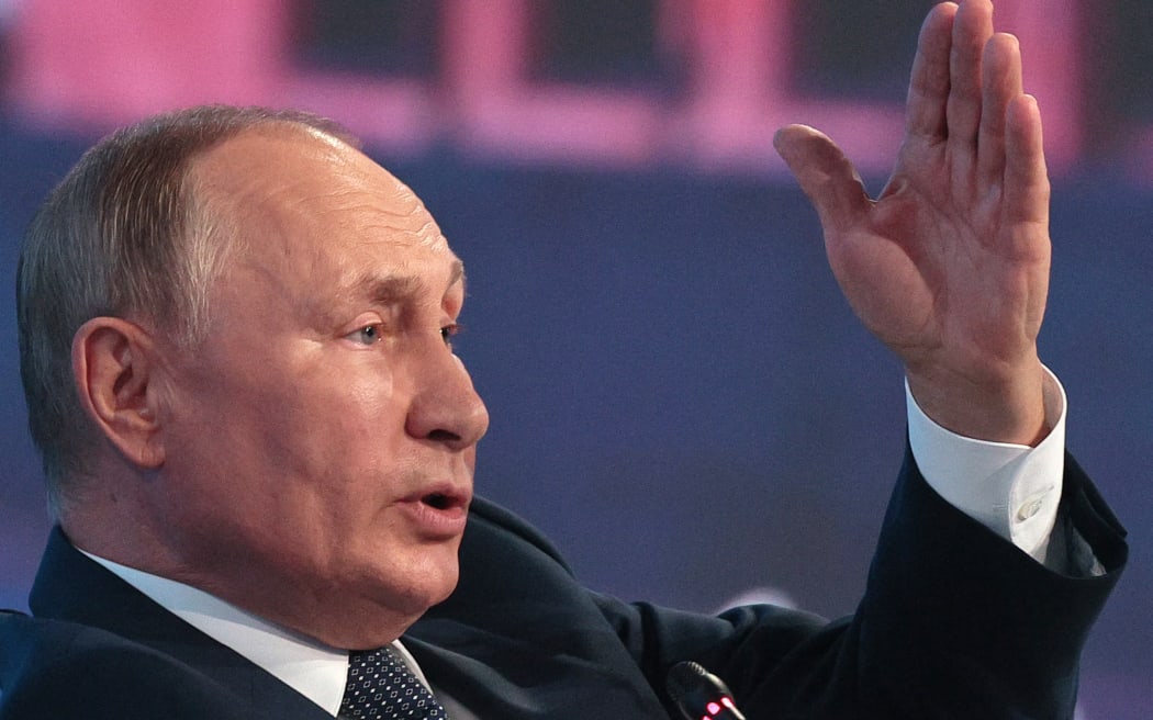 Russian President Vladimir Putin attends the Eastern Economic Forum in Vladivostok on 7 September 2022.
