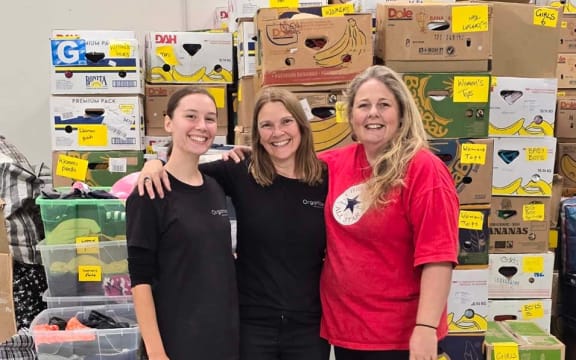 Dee Glentworth and volunteers at Free for All