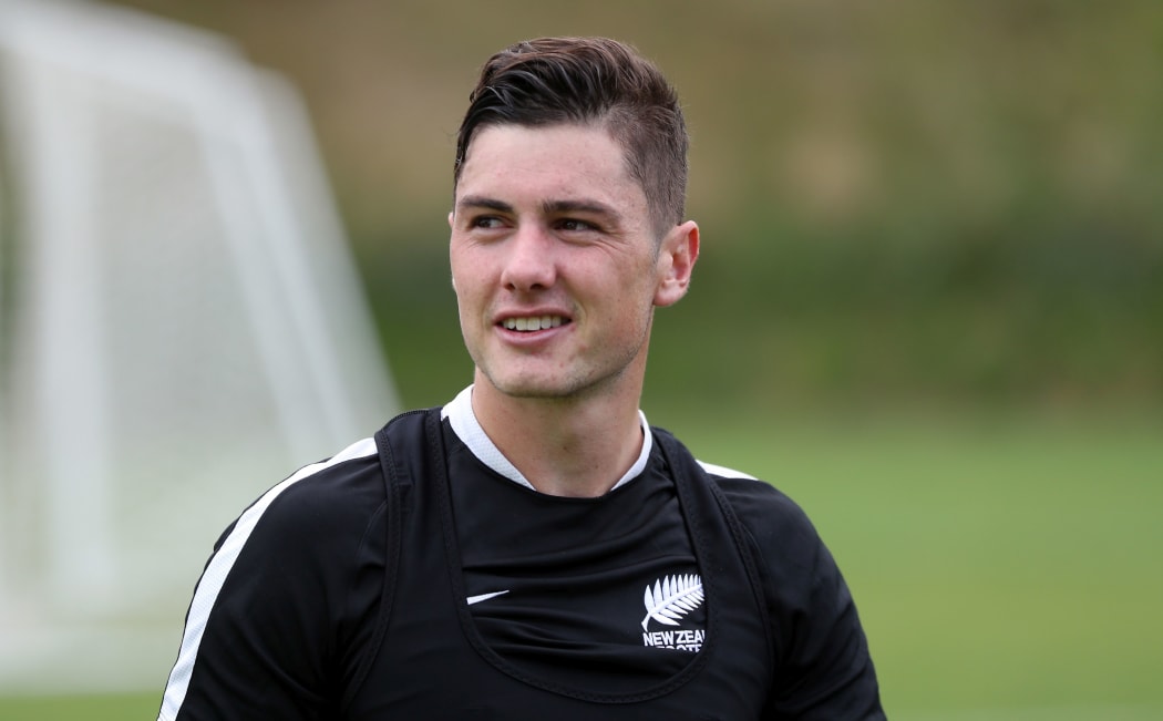 All White Marco Rojas at training.