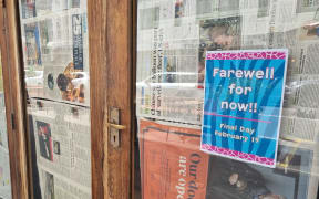 The Madame Fancy Pants shop is closed on Cuba St, in central Wellington.