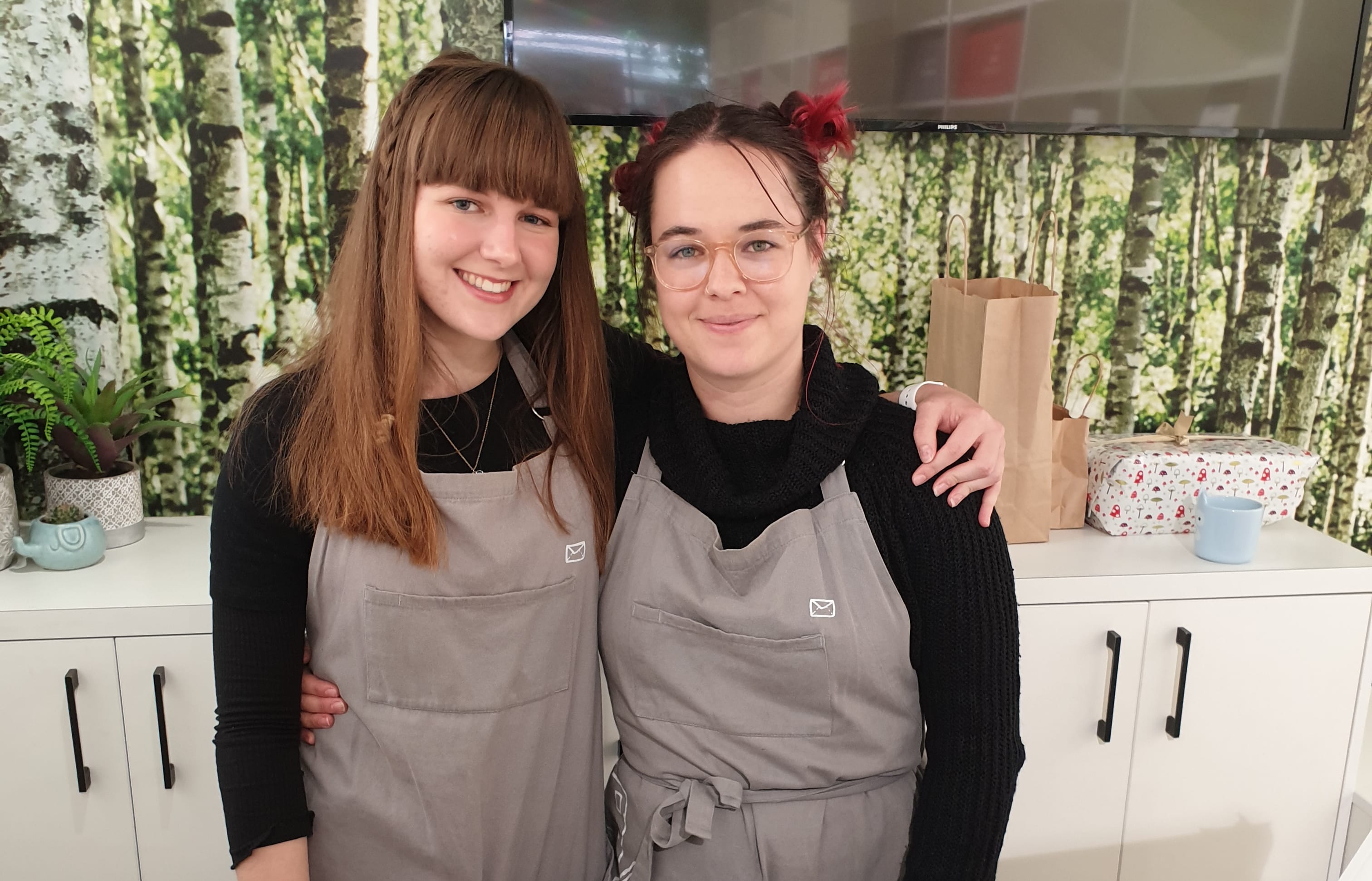 Tayla Hurley (left) and Sophie McIntyre.