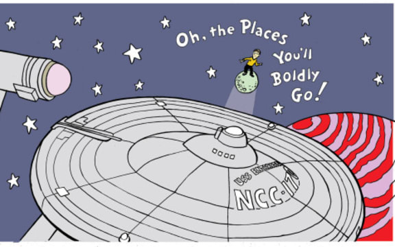 Cover page of Oh The Places You'll Boldly Go.