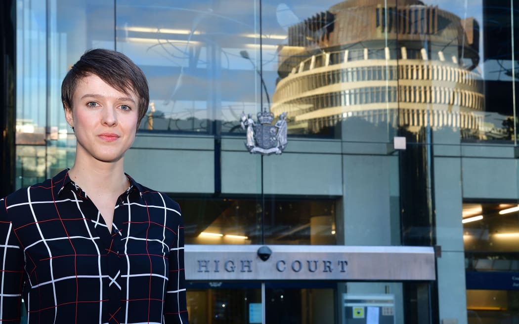 Sarah Thomson's during the climate change case at the High Court in Wellington in June.