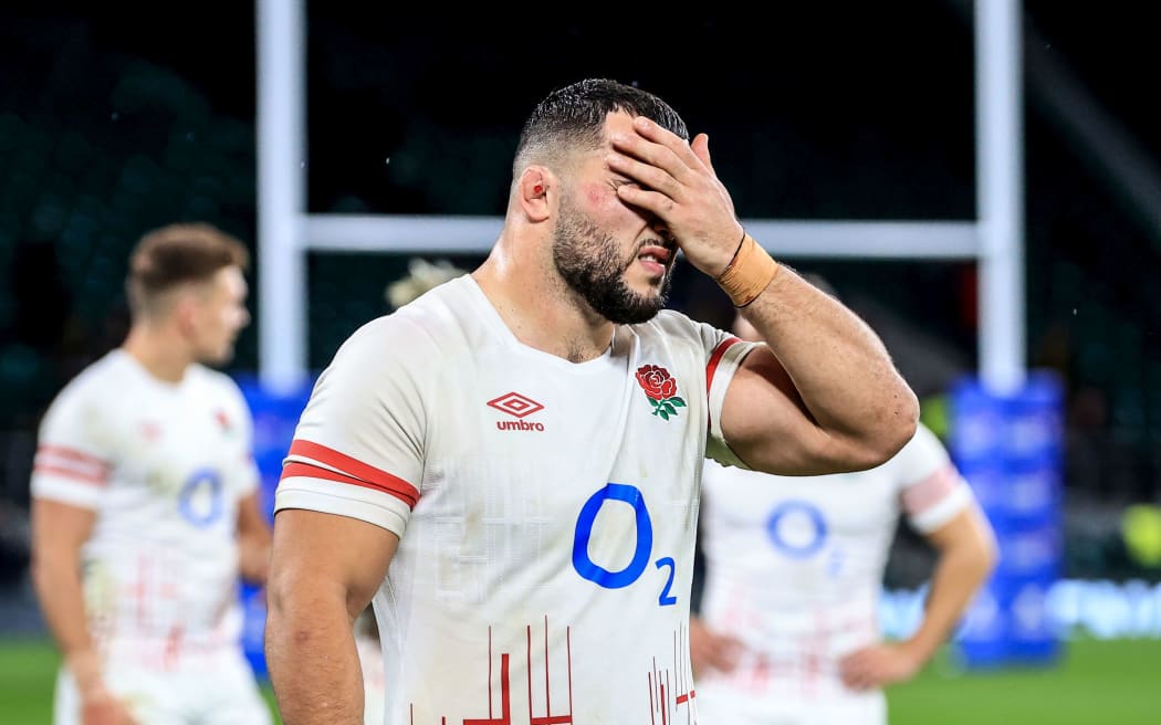 England's Ellis Genge after losing to South Africa, 2022.