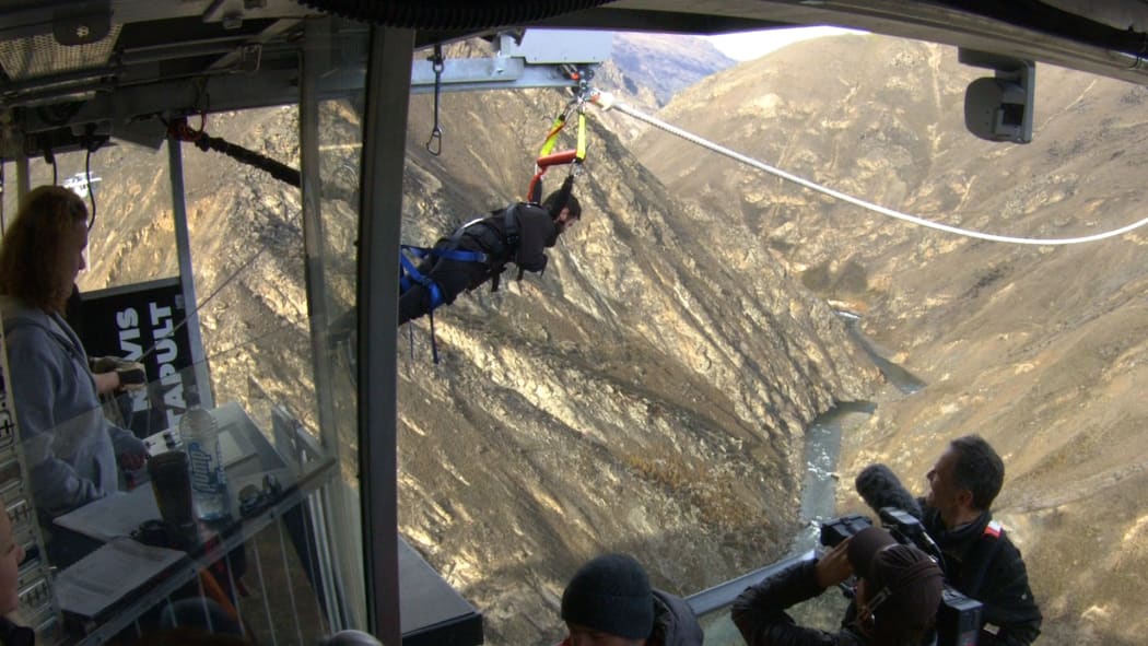 Tim Brown on the Nevis Catapault