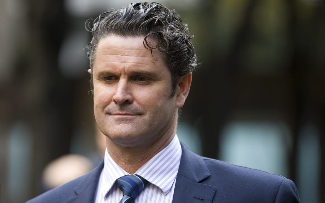 Former New Zealand cricketer Chris Cairns leaves Southwark Crown Court in London in October 2014.