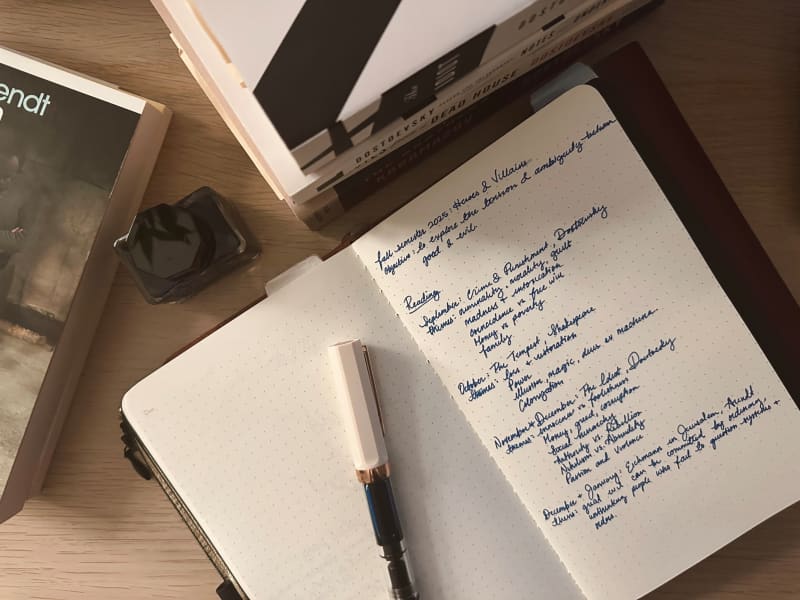 Inspired by the personal curriculum trend, Clare Yeo is spending the fall studying the relationship between good and evil through classic texts.