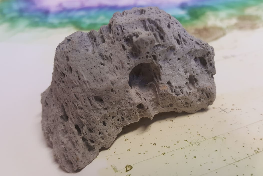 A piece of pumice from Havre volcano.