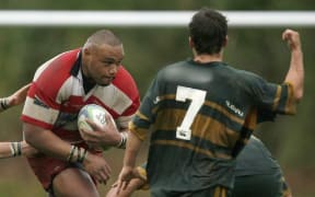 Tuaefe Palelei (left) playing for Karaka in 2007. He is currently in a prison south of Perth where he is serving a five-year sentence.