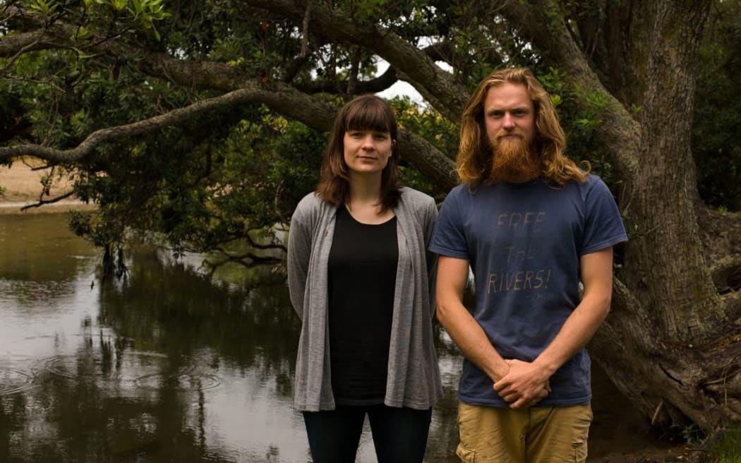 Clean water campaigners of Marnie Pickett and Geoff Reid.