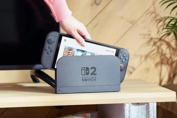 Like its predecessor, Switch 2 can be easily docked for playing on your TV.