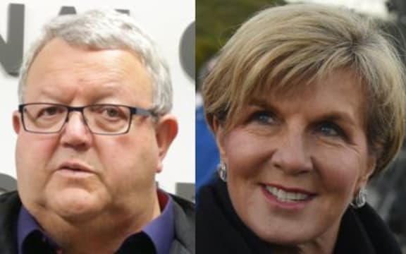 Gerry Brownlee, left and Australia's Foreign Minister Julie Bishop.