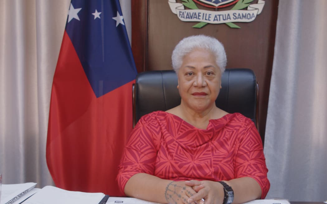 Samoa's prime minister Fiamē Naomi Mataʻafa