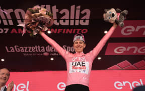 Slovenian cyclist Pogacar Tadej (Team UAE Emirates) wins the 2024 Giro d'Italia