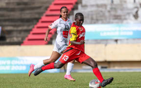 Hekari Womens FC's Michaelyne Butubu. OFC Women's Champions League 2025, Hekari Womens FC v AS Pirae, Stade Pater, Papeete, Tahiti, Sunday 11 May 2025. Photo: Shane Wenzlick / www.phototek.nz