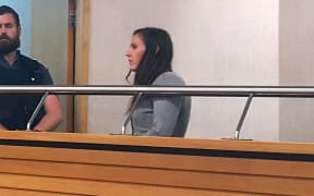 Megan Walton in the Hamilton District Court.